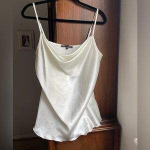 Nick and Nash Women’s champagne cami swoop satin material size large